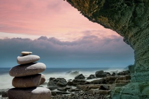 Rock tower by the sea. Photo by Piro4D [Public Domain, CC0]