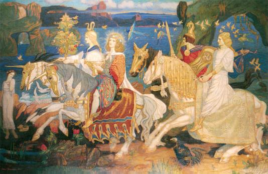 Riders of the Sidhe (1911), painting by John Duncan