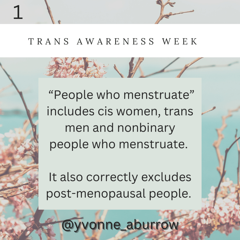 People who menstruate